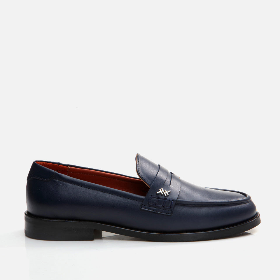 Women’s Leather Loafer - Navy