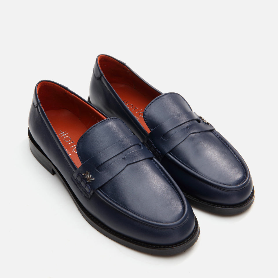 Women’s Leather Loafer - Navy