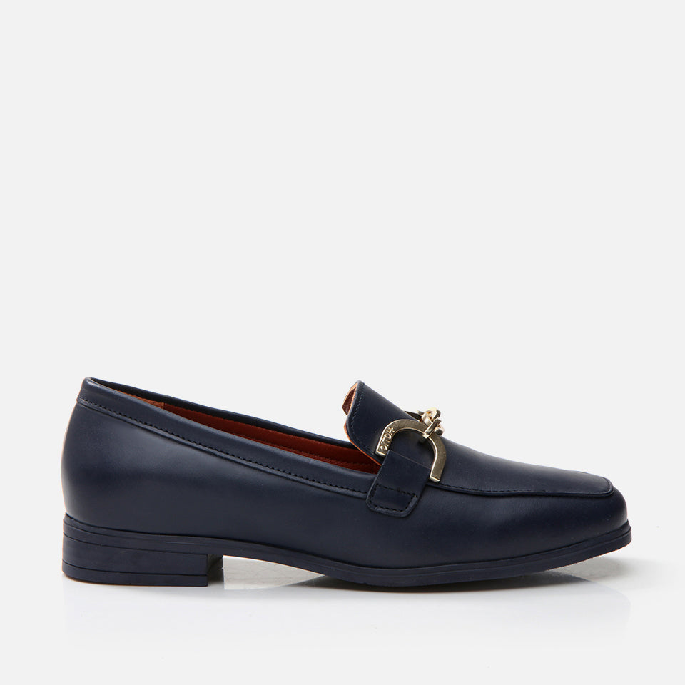 Women’s Leather Loafer - Navy