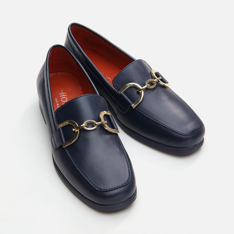 Women’s Leather Loafer - Navy