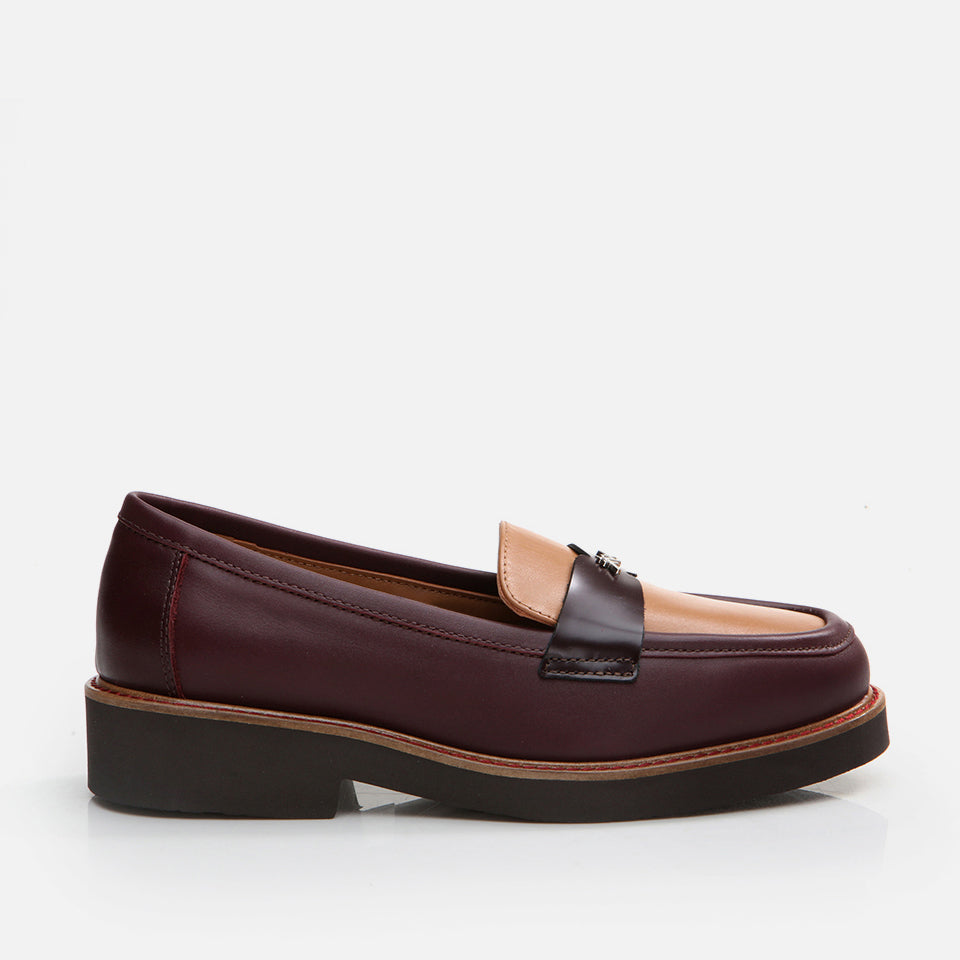 Women’s Leather Loafer - Burgundy