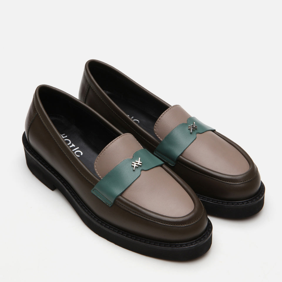 Women’s Leather Loafer - Khaki