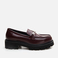 Women's Leather Classic Loafers - Burgundy