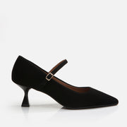 Women’s Leather Mary Jane Stiletto - Black