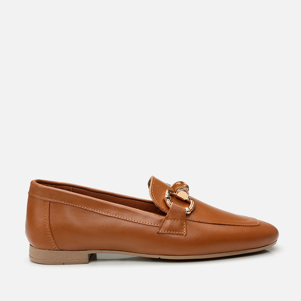 Women’s Leather Loafer - Tan