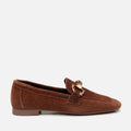 Women's Leather Loafers - Brown