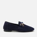 Women’s Leather Suede Loafers - Navy