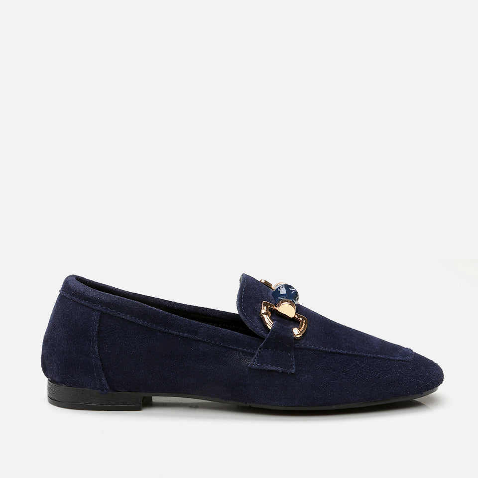 Women’s Leather Loafer - Navy