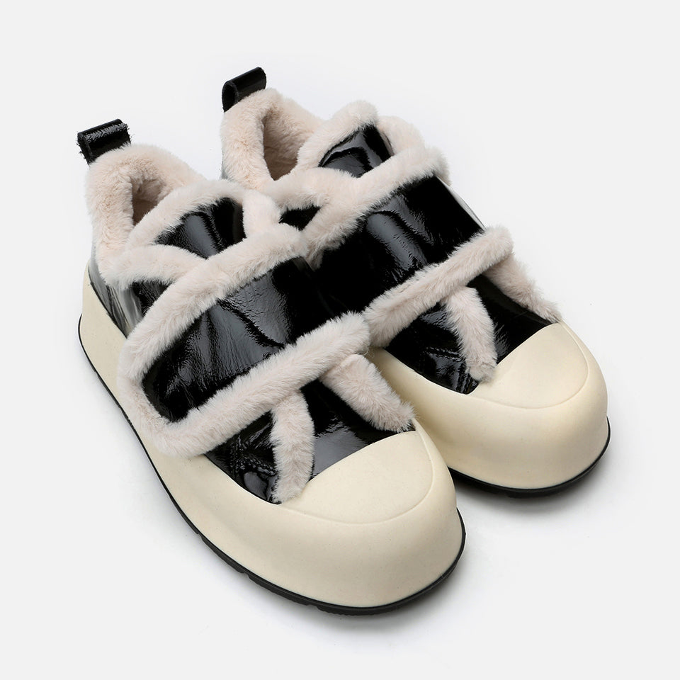 Women’s Leather Trainers - Black