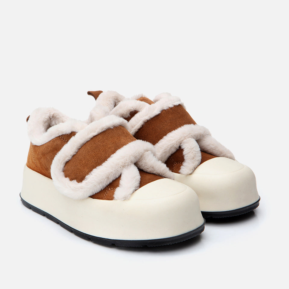 Women’s Leather Trainers - Tan