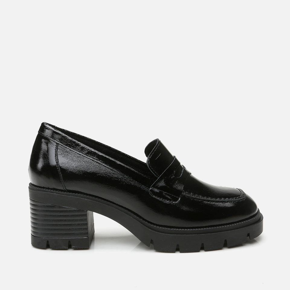 Women’s Block-Heel Shoes - Black