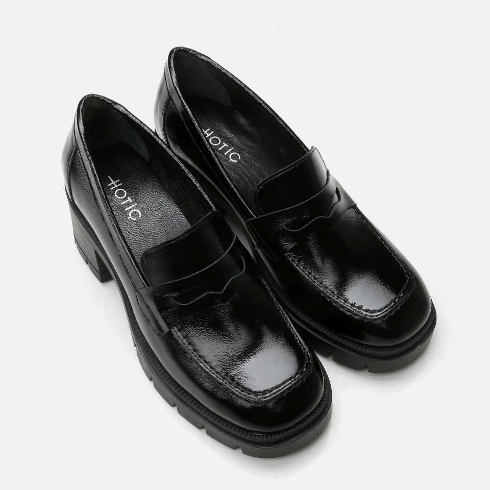 Women’s Block-Heel Shoes - Black