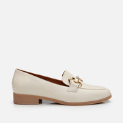 Women's Leather Loafer - Ecru