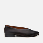 Women’s Leather Flats - Black