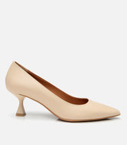 Women’s Leather Flexible Sole Stiletto - Beige