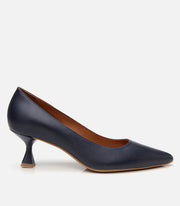 Women’s Leather Flexible Sole Stiletto - Navy