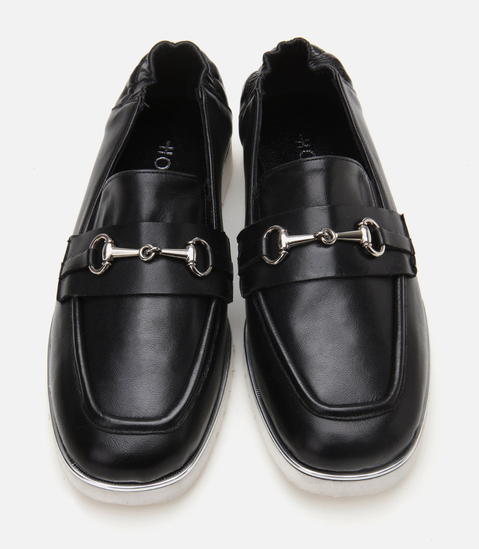 Women's Leather Loafer - Black
