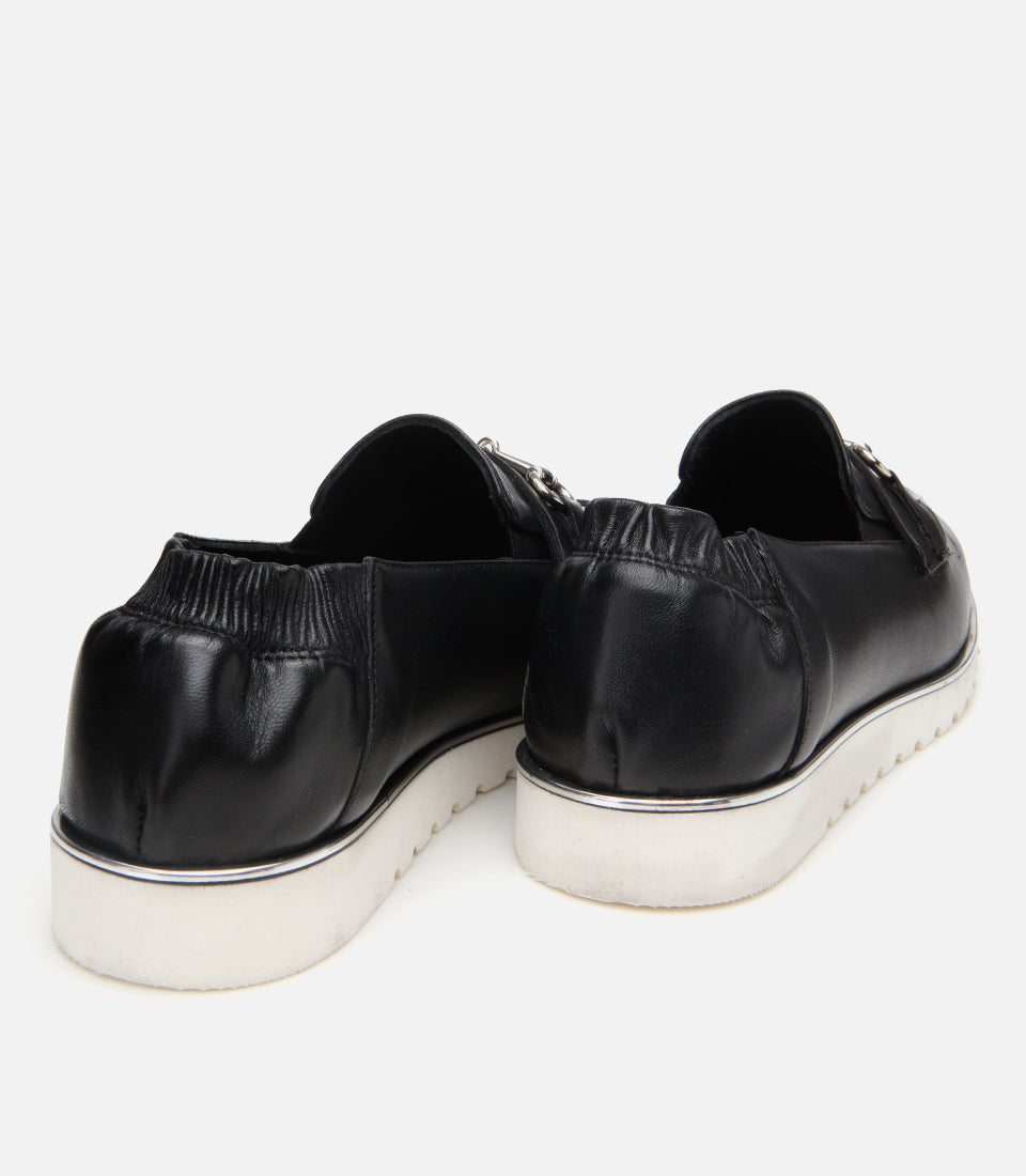 Women's Leather Loafer - Black