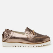 Women's Leather Loafer - Bronze