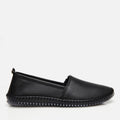 Women's Leather Loafer - Black