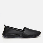 Women's Leather Loafer - Black