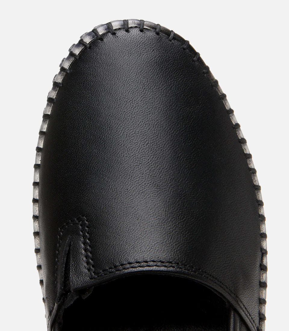 Women's Leather Loafer - Black