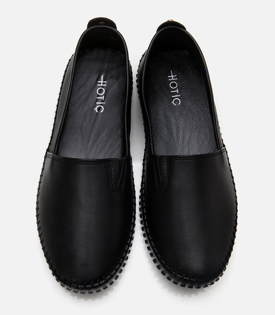 Women's Leather Loafer - Black