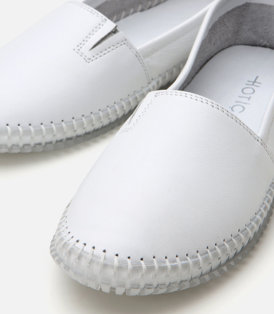 Women's Leather Loafer - White
