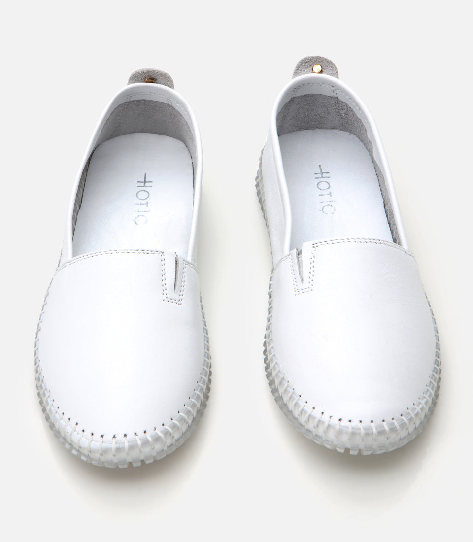 Women's Leather Loafer - White