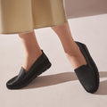 Women's Suede Loafer - Black
