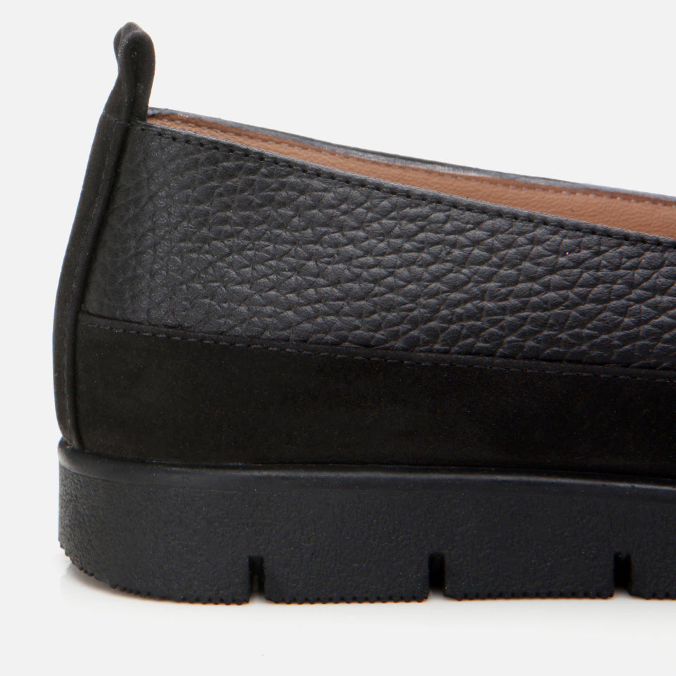 Women's Suede Loafer - Black
