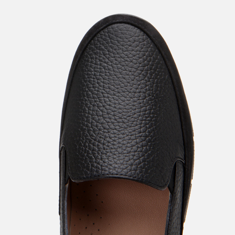 Women's Suede Loafer - Black