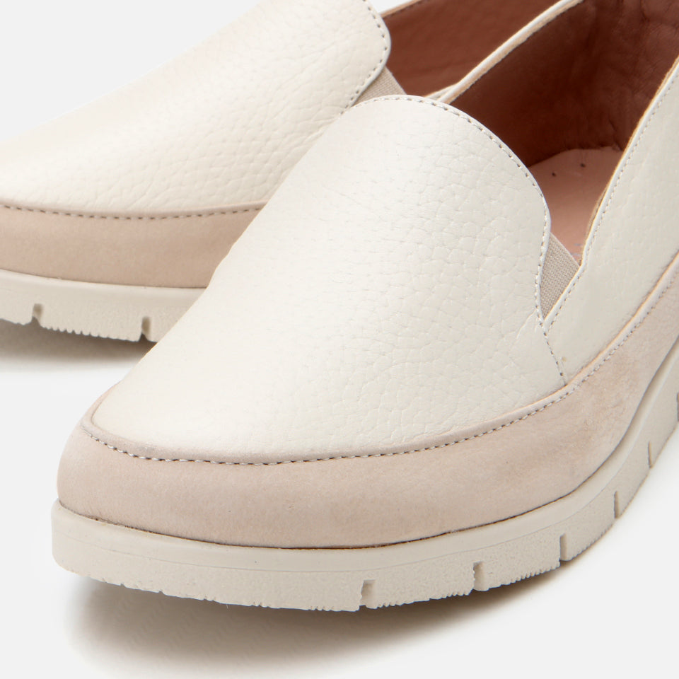 Women's Suede Loafer - Beige