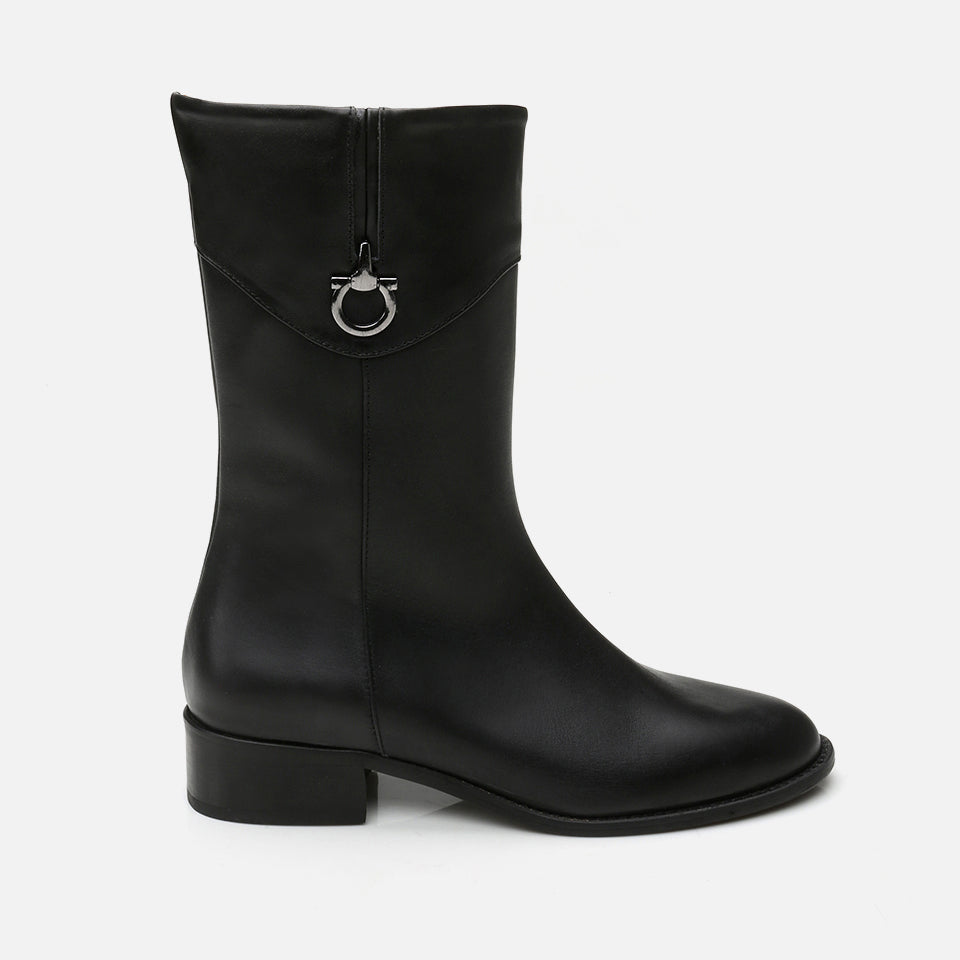 Women’s Leather Boots - Black