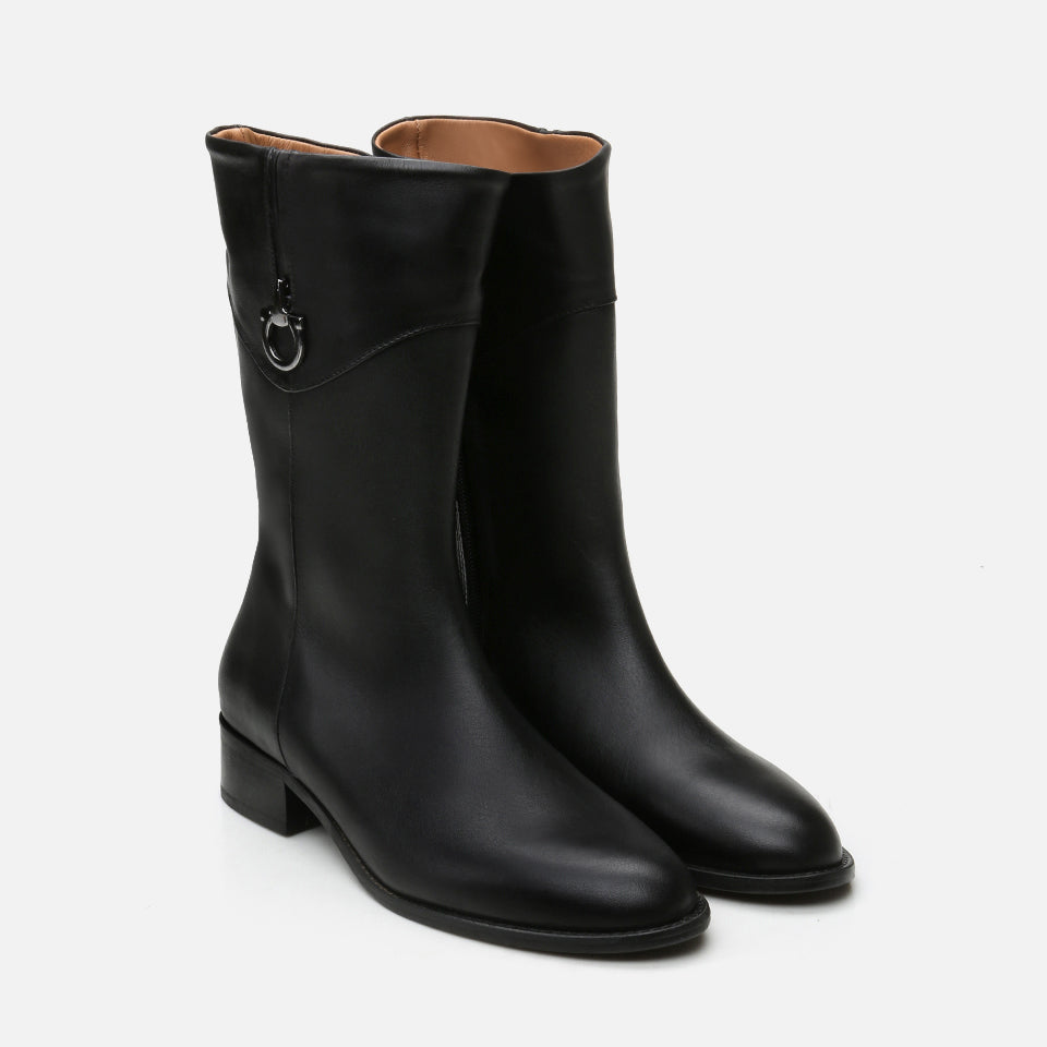 Women’s Leather Boots - Black