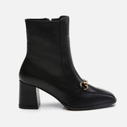 Women’s Buckle-Detail Boots - Black