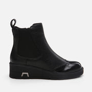 Women’s Black Flat Boots - Black