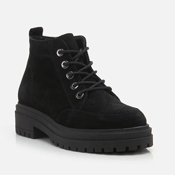 Women’s Genuine Leather Boots - Black