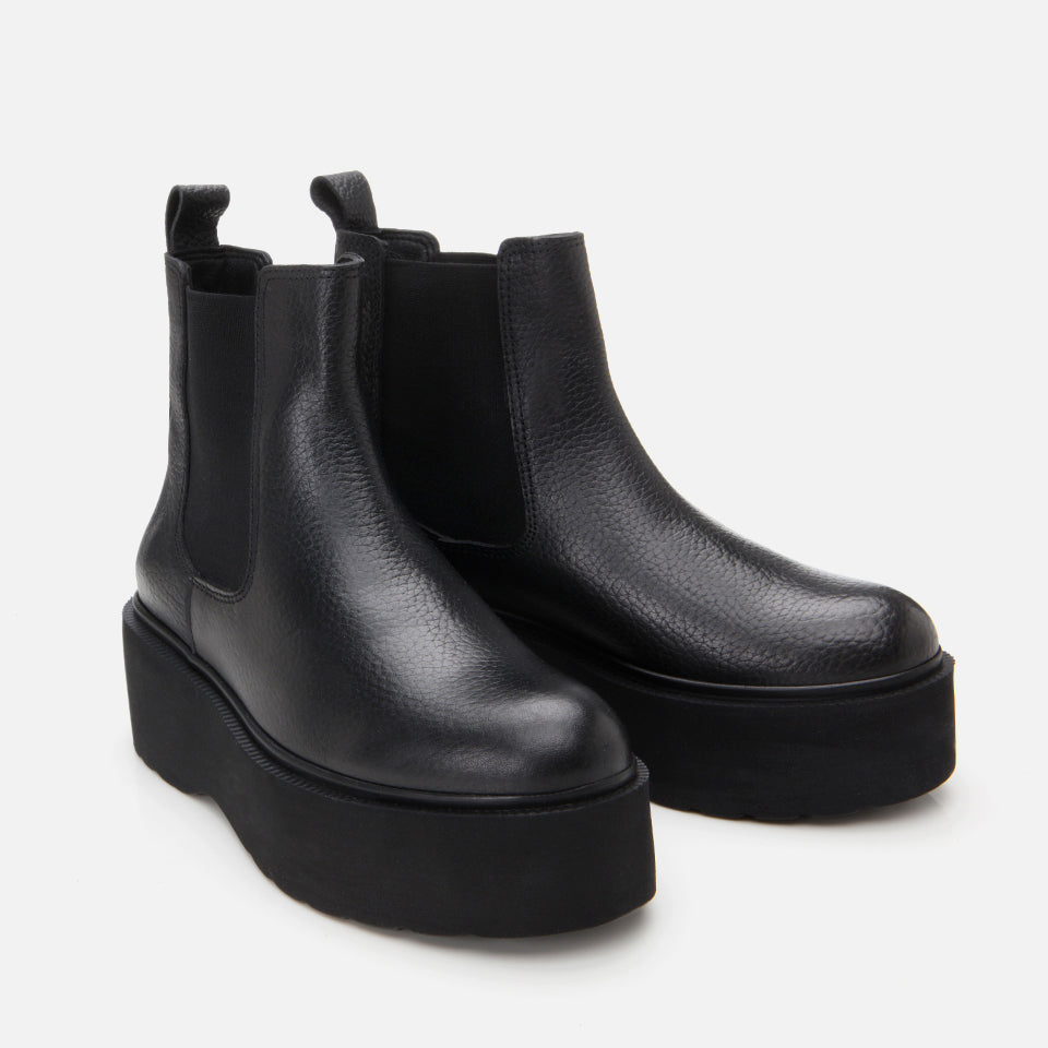 Women’s Genuine Leather Boots - Black