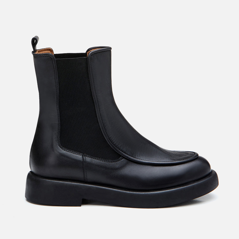 Women’s Genuine Leather Boots - Black