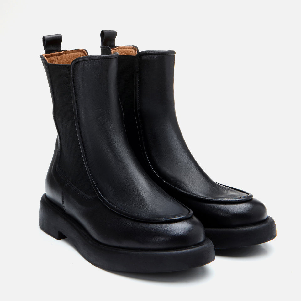 Women’s Genuine Leather Boots - Black