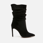 Women’s Suede Leather Boots - Black