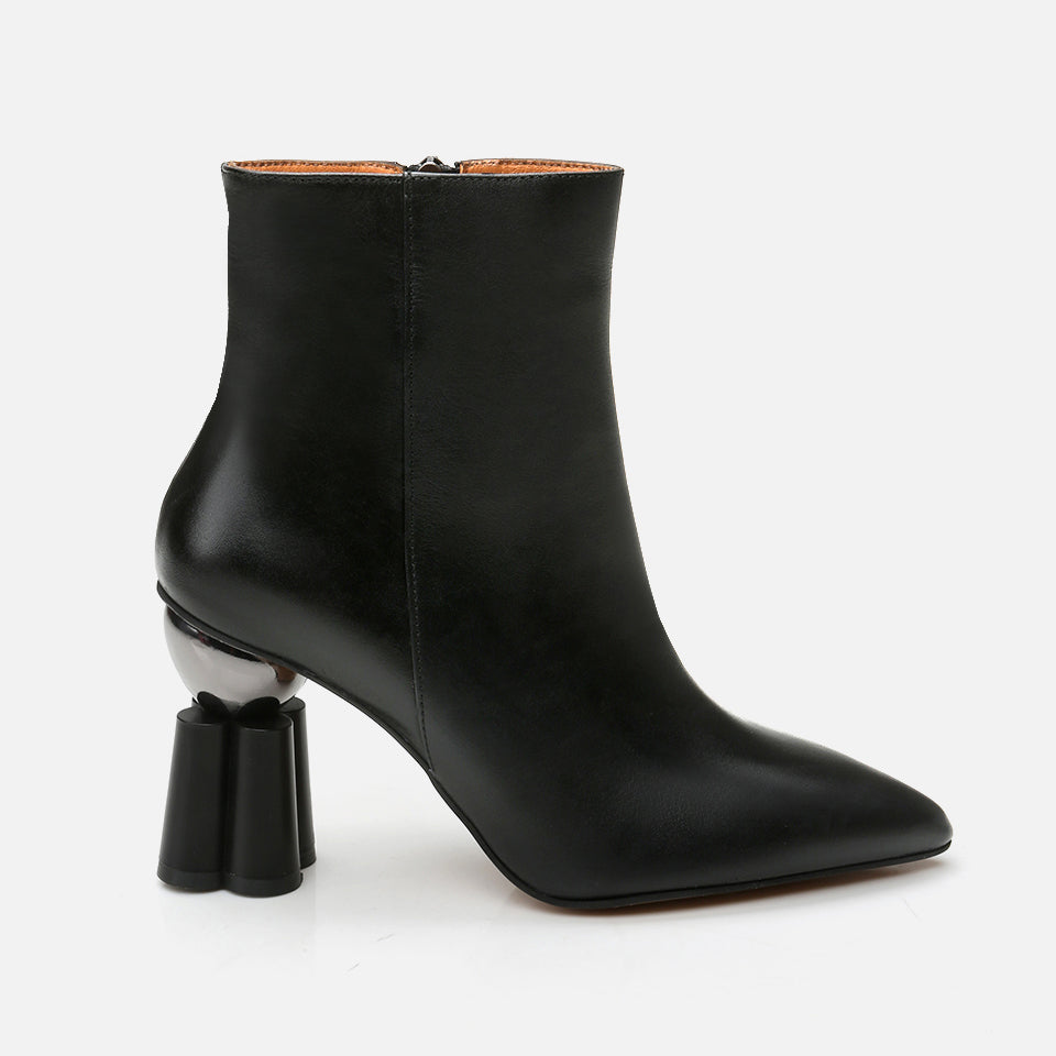 Women’s Black Genuine Leather Boots - Black