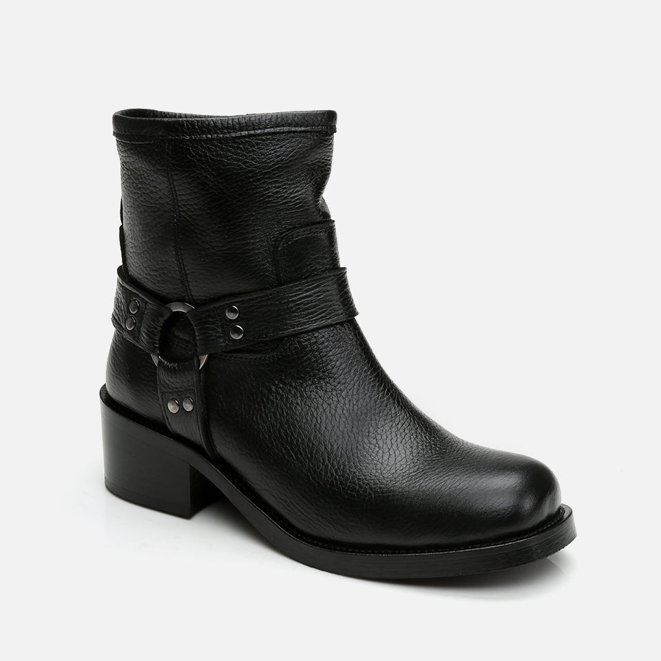 Women’s Genuine Leather Boots - Black