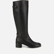 Women's Genuine Leather Knee-High Boots – Black
