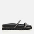 Women's Suede Slides - Black