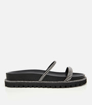 Women's Suede Slides - Black