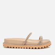 Women's Suede Slides - Beige