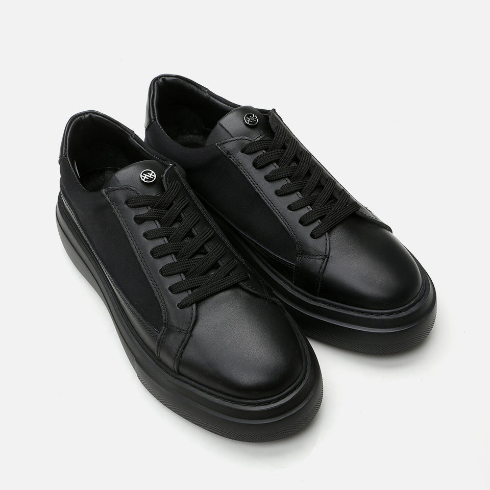 Men’s Genuine Leather Casual Shoes - Black