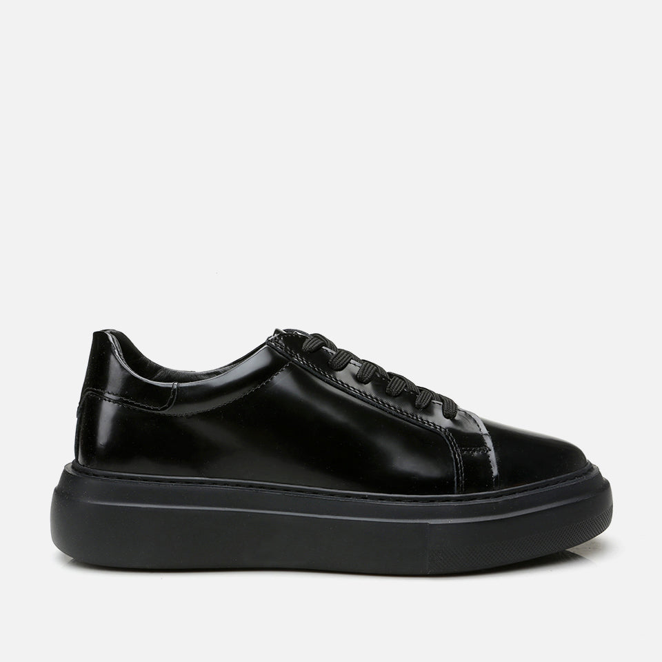 Men’s Leather Black Casual Shoes - Black